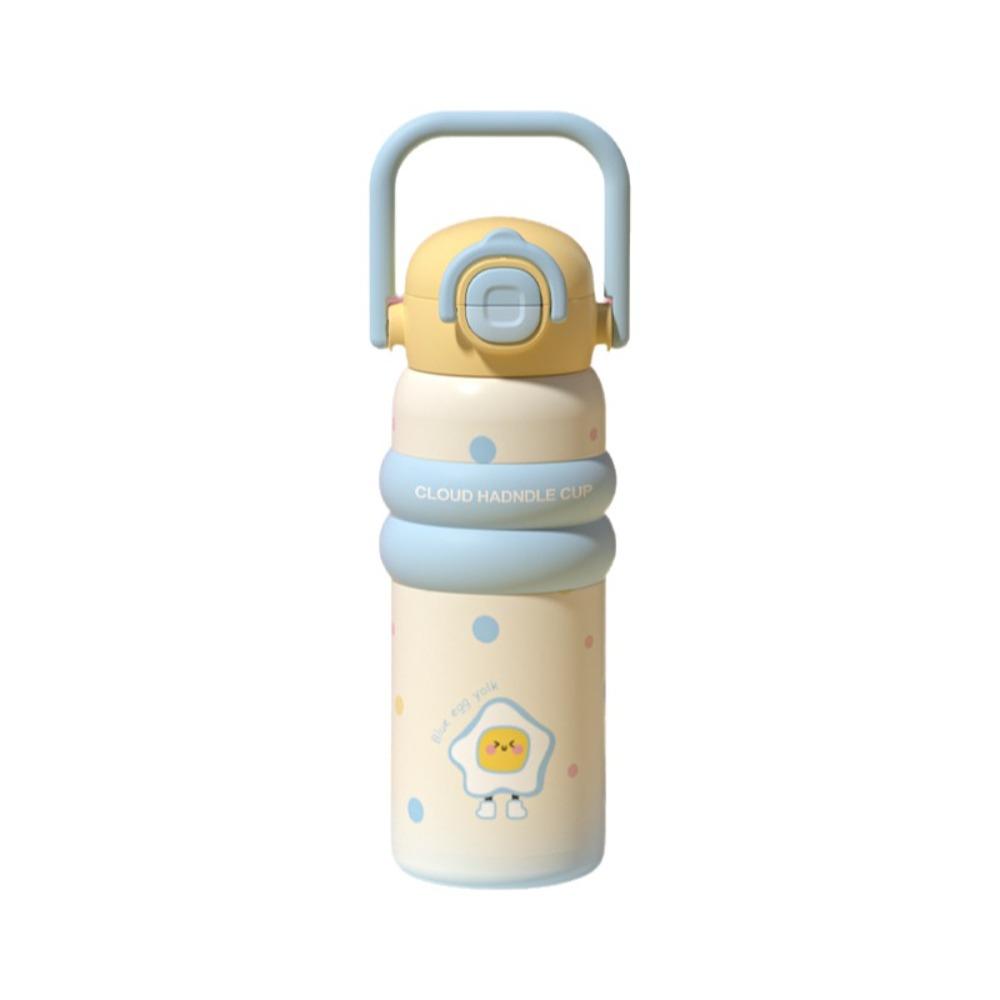 Portable Handheld Thermos Cup Leak-Proof Vacuum Flask Unique Thermos Water Bottle  For Women