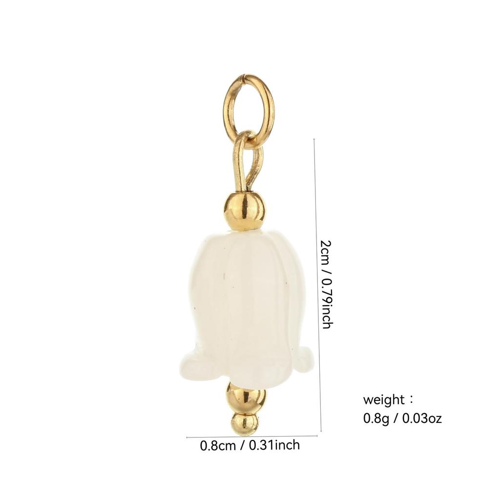 Multi-Stone Ceramic Faux Pearl Cat's Eye Beaded DIY Earrings Pendant