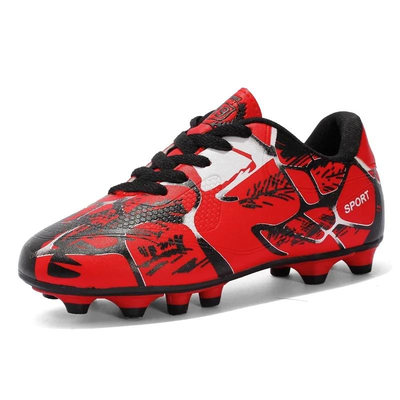New Men Kids Soccer Shoes Cleats Ultralight Non-Slip Grass Adult Professional Football Boots Boys Training Shoes Drop Shipping