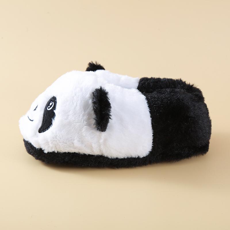 Kleine Kinder Panda Design Schlupf-Slipper Hausschuhe Winterschuhe