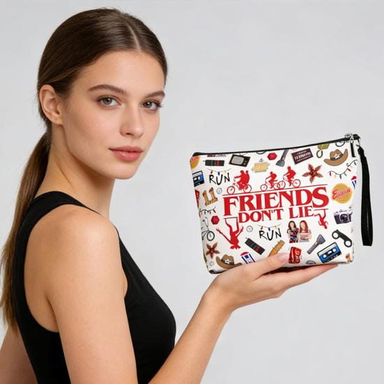 Vriendschap Make-up Tas Cadeaus Inspirerende Quote Make-up Pouch Vrouwen Make-up Organizer Etui Vriendschapscadeau voor BFF Zus Beste Vriendin