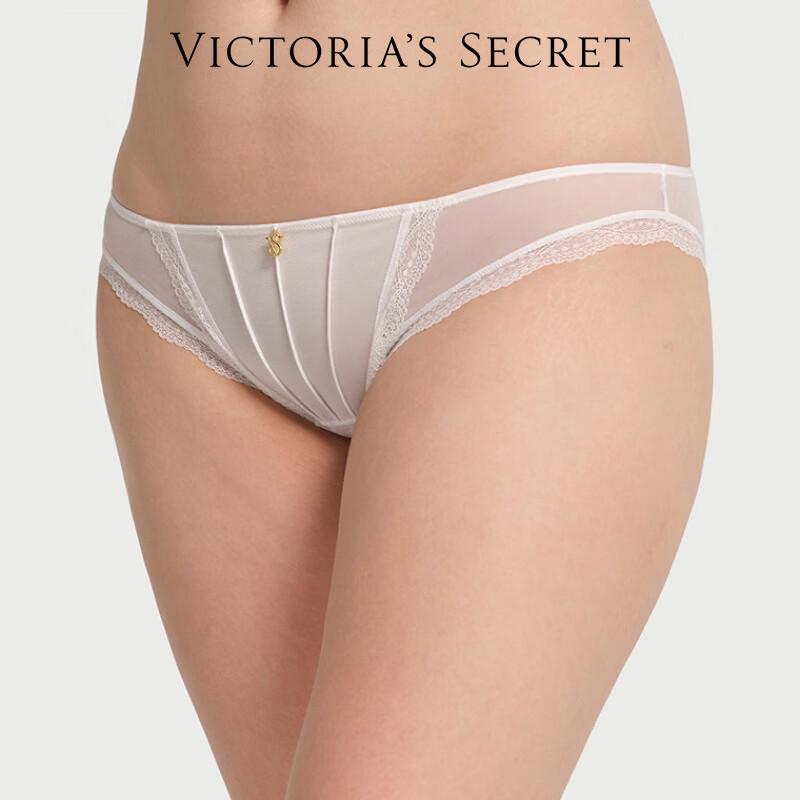 Victoria s Secret Floral Lace Mesh Hipster Briefs L