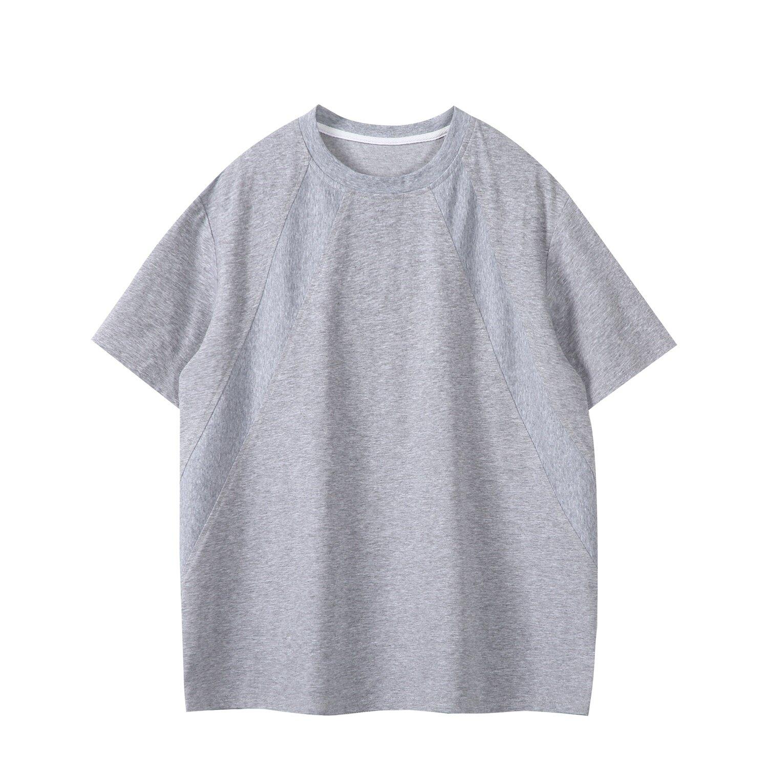 

2025 Летние мужские футболки с круглым вырезом, однотонные футболки с коротким рукавом, мужская одежда, нижняя рубашка, мужские трендовые топы, футболки 2XL серый