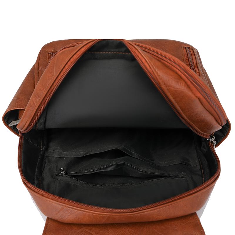 Γυναικείο Σακίδιο Πλάτης Μεγάλης Χωρητικότητας Ρετρό PU Σακίδιο Πλάτης