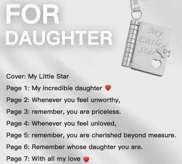 Engraved Titanium Steel Necklace - Fade-Resistant, Emotional Book Pendant, Women's Clavicle Chain Jewelry 