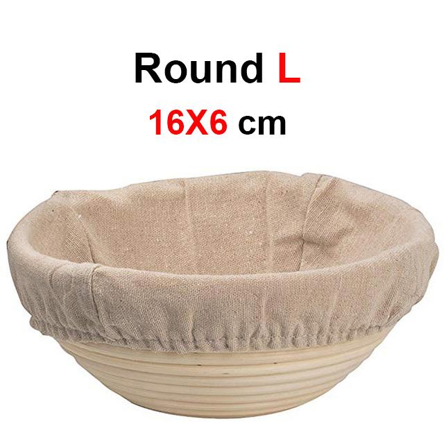UPORS Rattan Bread Proofing Basket Natural Oval Rattan Wicker Dough Fermentation Sourdough Banneton Bread Basket