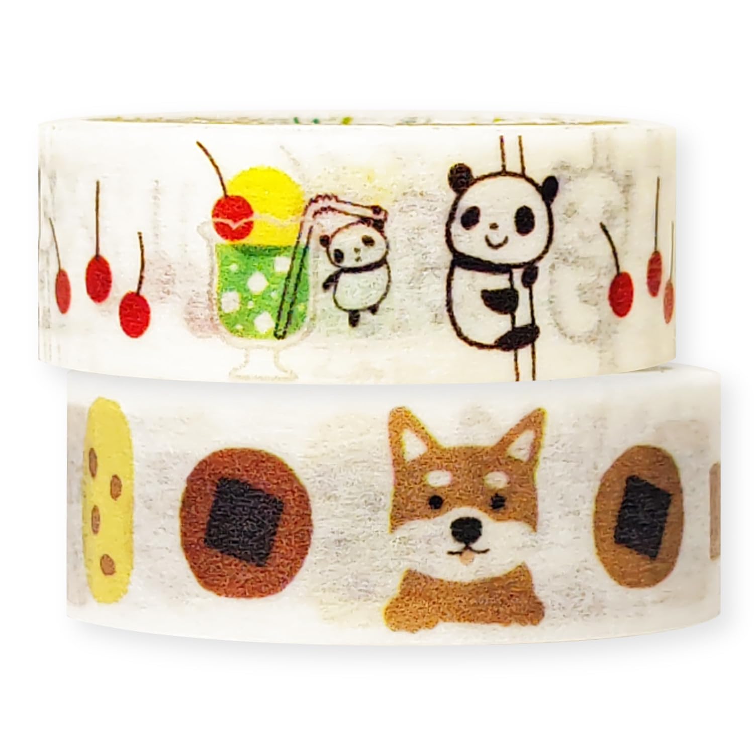 

Masking Washi Panda Shiba Inu 5m per Shinzi Seal-do Japanese-made Tape, Everyday Tape 2-roll set, & design, roll, Katoh, ks-wt-20021