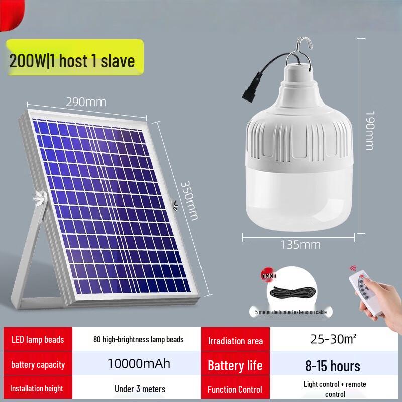

UOSU Solar Rechargeable Floodlight with Remote