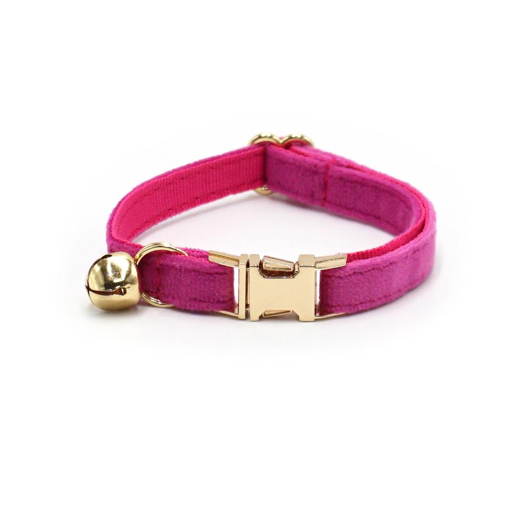 Cat Collar With Solid Color And Bell Decoration For Indoor And Outdoor Use