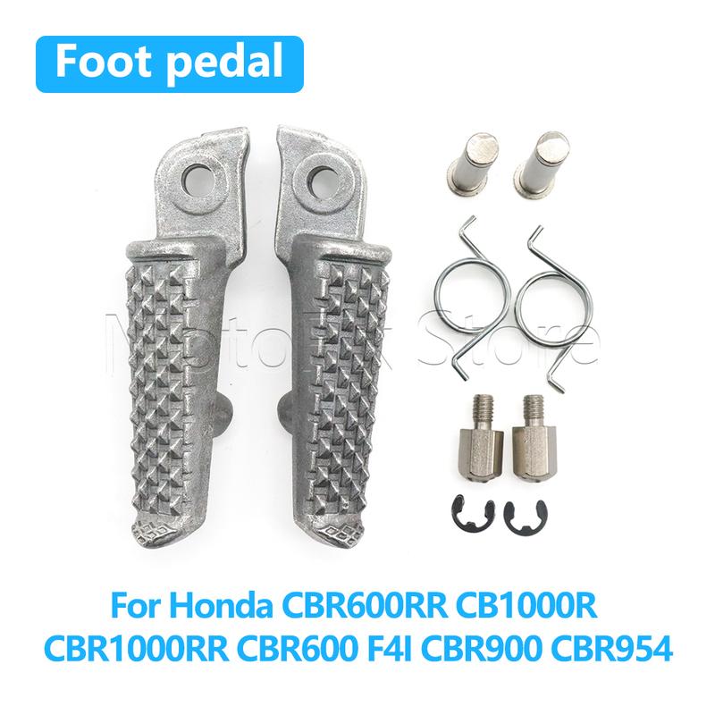 For Honda CBR 600RR 1000RR CBR600RR CB1000R CBR1000RR CBR600 F4I CBR900 CBR954 Motorcycle Front Footrests Foot Pegs Foot Pedals