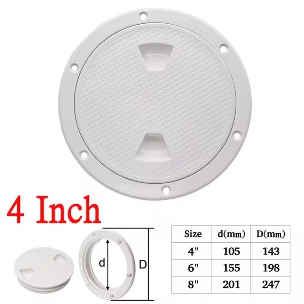 Round Hatch Cover 4 6 8 inch Non-Slip Inspection Hatches  For Boat Yacht Marine