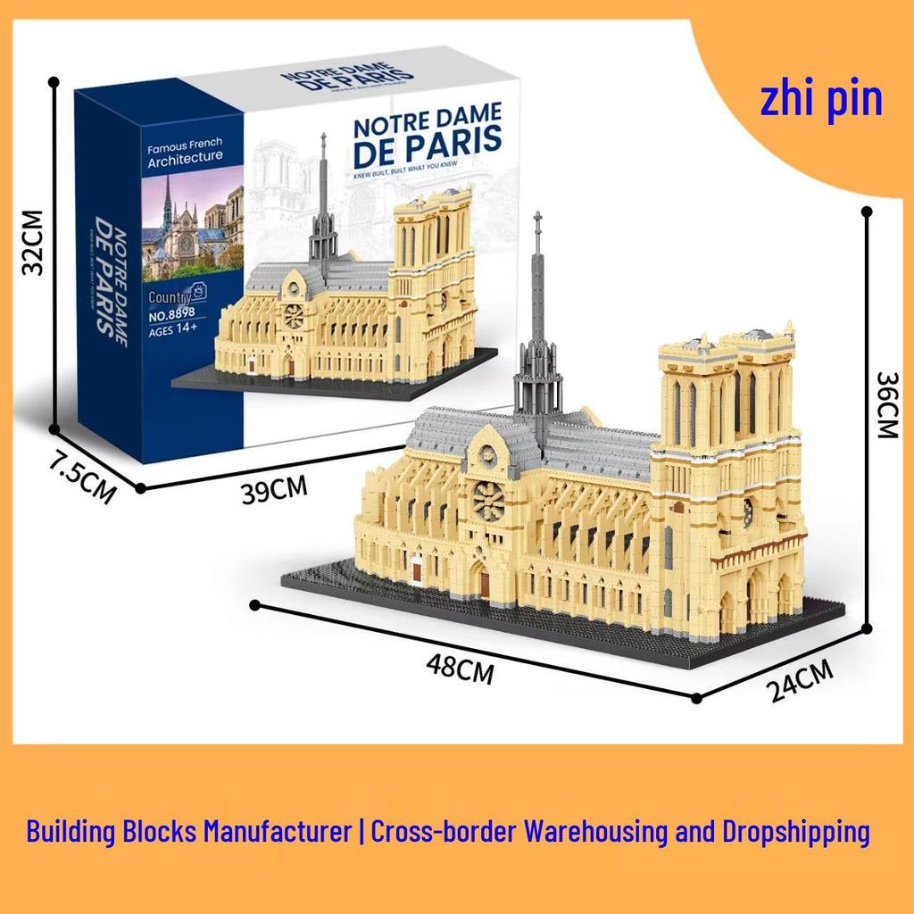 Notre Dame, Roman Colosseum, Leaning Tower of Pisa, World Cup Building Block Sets