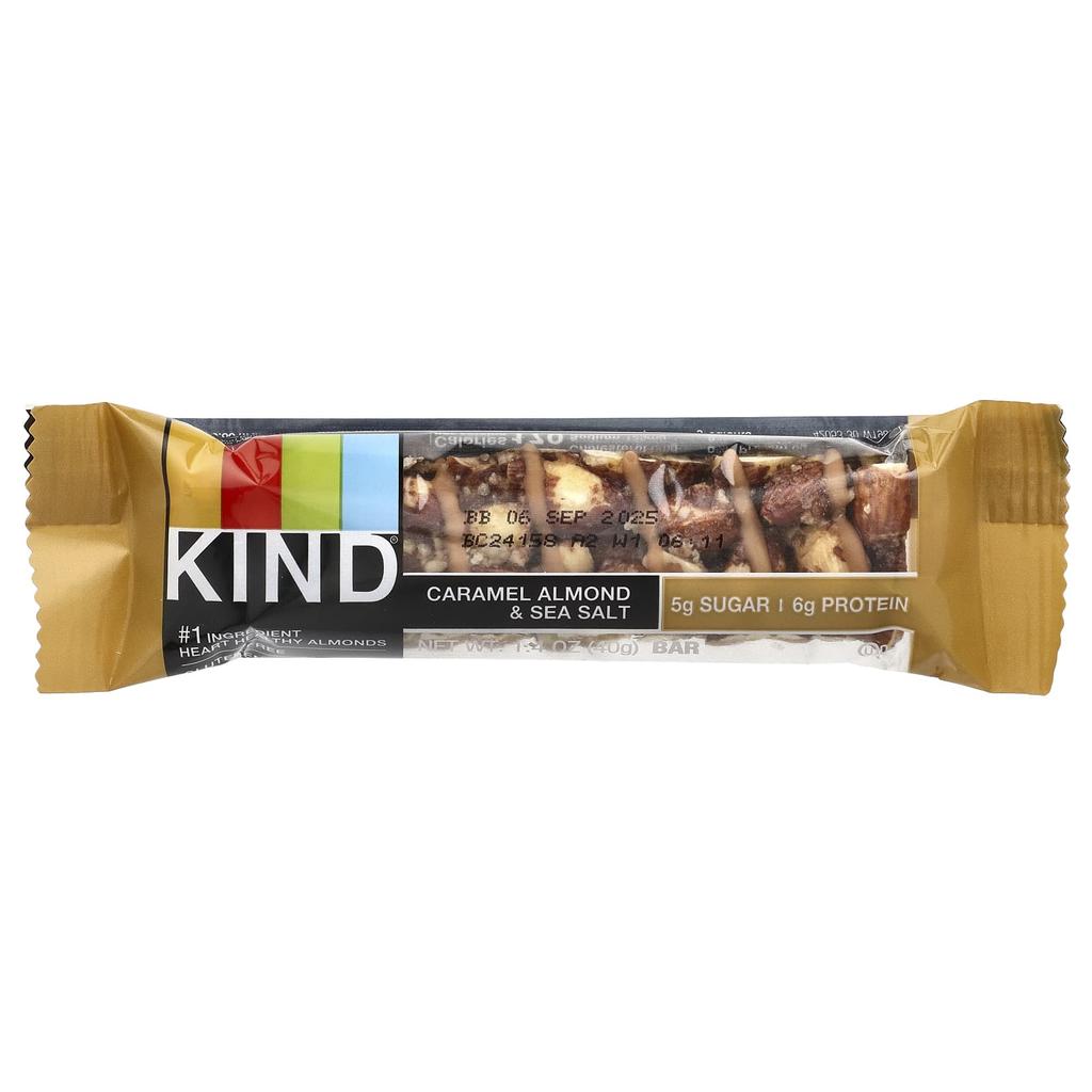 KIND Bars, Nuts & Spice, Caramel Almond & Sea Salt, 12 Bars, 40 g (1.4 oz) Each