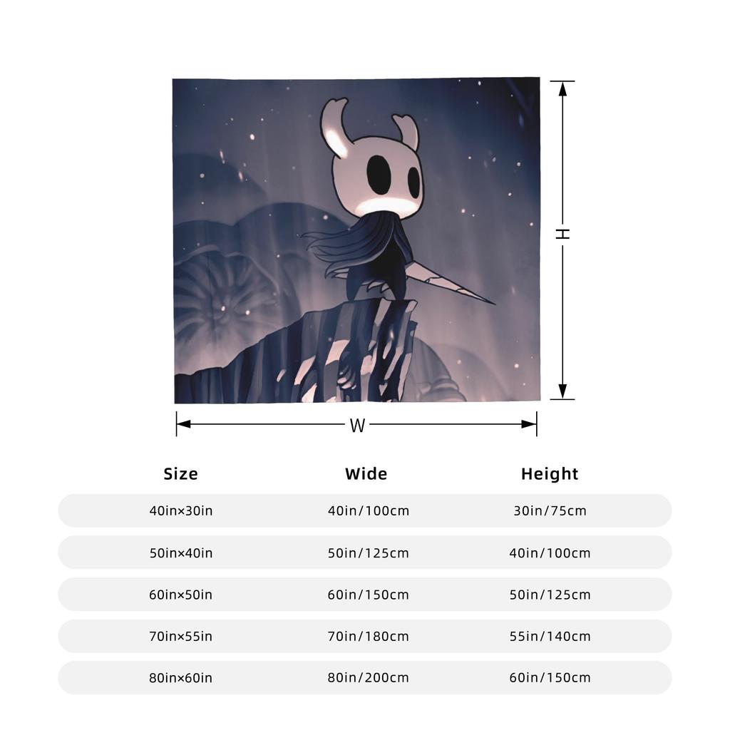 Hollow Knight Silksong Flauschige Decke Cartoon Individuelle Überwurfdecke für Zuhause 200x150cm Plüsch Dünne Steppdecke