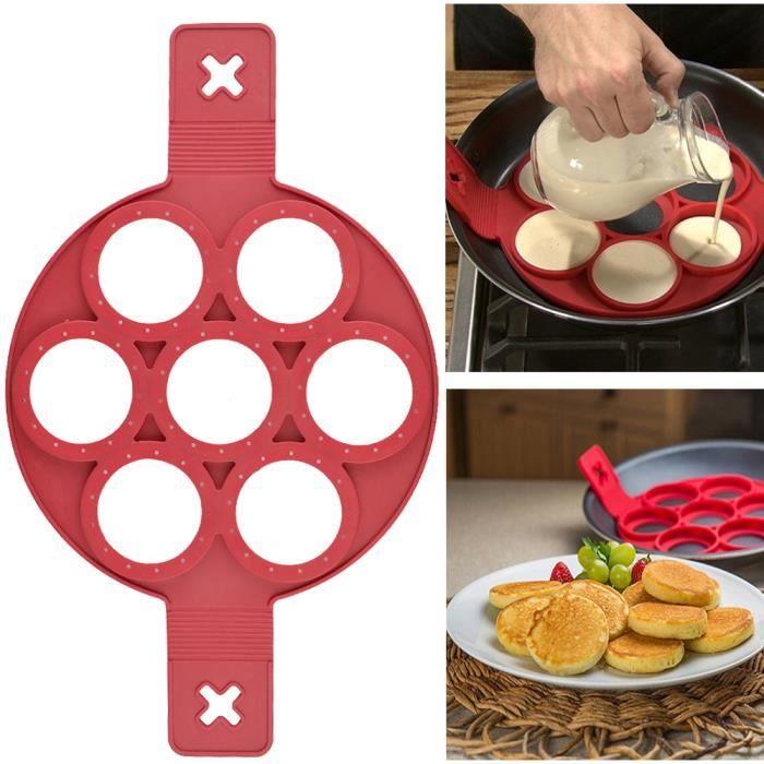 Moules à gâteaux - Magique - Silicone - 7 pièces - Antiadhésif - Rouge