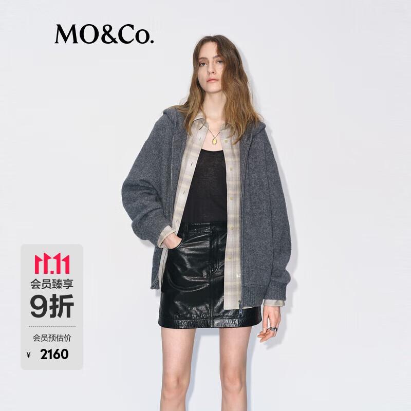 MOCo. Women s Hooded Wool Blend Sweater S