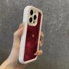 Wine Red Suede Gold Heart Leopard Silicone Phone Case For iPhone 17 16 15 14 13 12 11 Pro Max 17 Air 16E XS X XR 7 8 Plus Cover