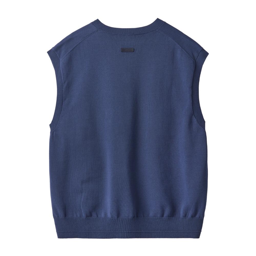 Brompton London Basic Knit Vest - Navy (P242Mkt517)