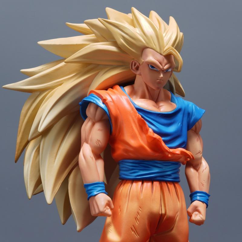Dragon Ball Figure Mountain and River Super Three Wukong Premium Edition Super Saiyan Tide Play Surrounding Statues Animation Second Dimension