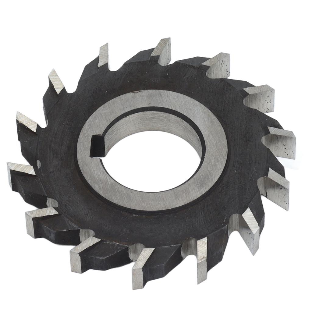 Milling Cutter High Speed Steel Straight 14 Teeth Face Mill Disc Drilling Tool 63mm Diameter