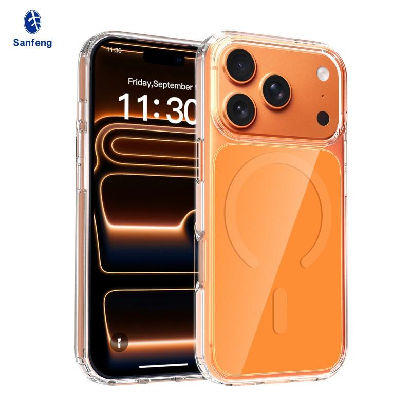 

Suitable 17promax Phone Case Iphone16 Pink Transparent Soft 15/14/13 Drop Resistance Protective iPhone14