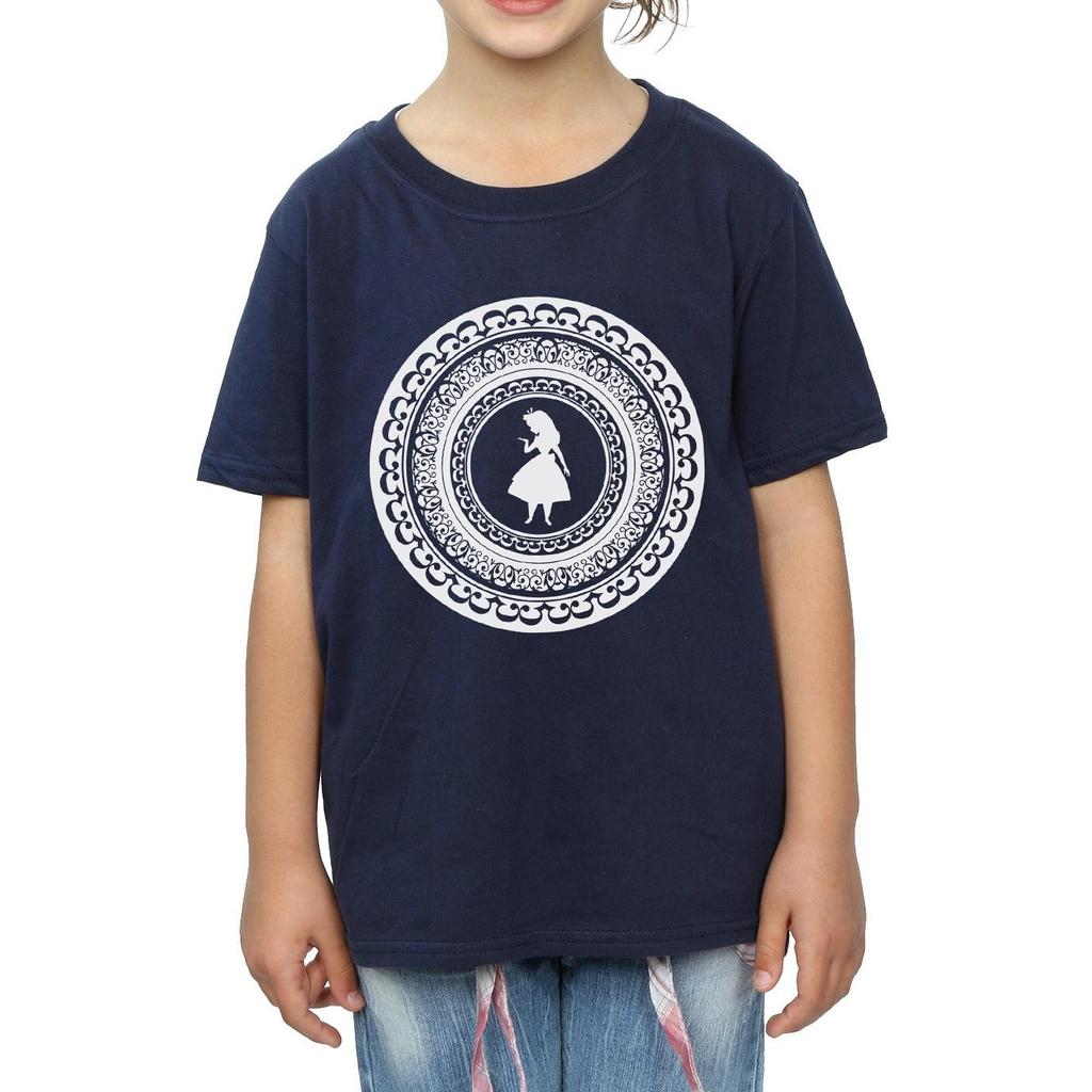 Disney Girls Alice In Wonderland Circle Cotton T-Shirt