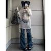 Y2k Kleidung Spinne Web Hohl Loch Spice Girl Kapuzenpullover Strick Top Pullover Frauen Koreanischen Stil Tops
