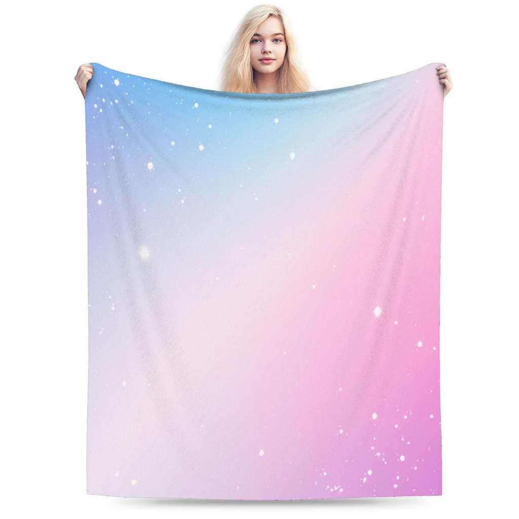 Galaxy Sunglasses Soft Warm Blanket Girls Boys Plush Throw Blanket Funny Outdoor Flannel Bedspread Sofa Bed Cover