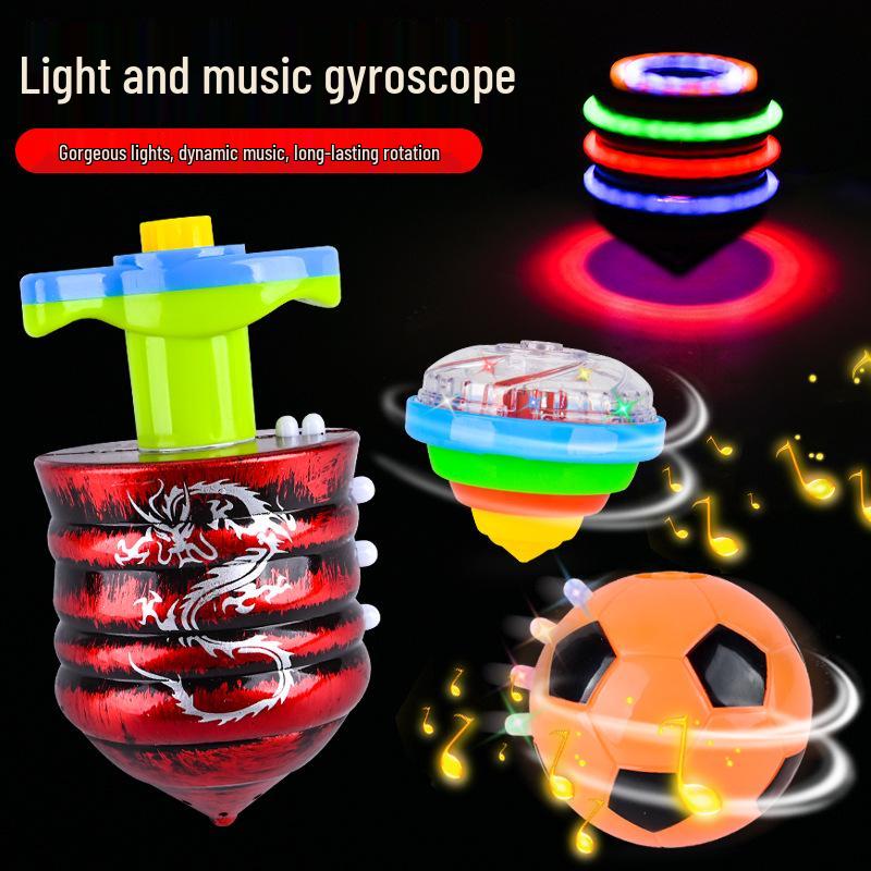 Children's Light-Up Musical Rotating Top Toy for Boys and Girls