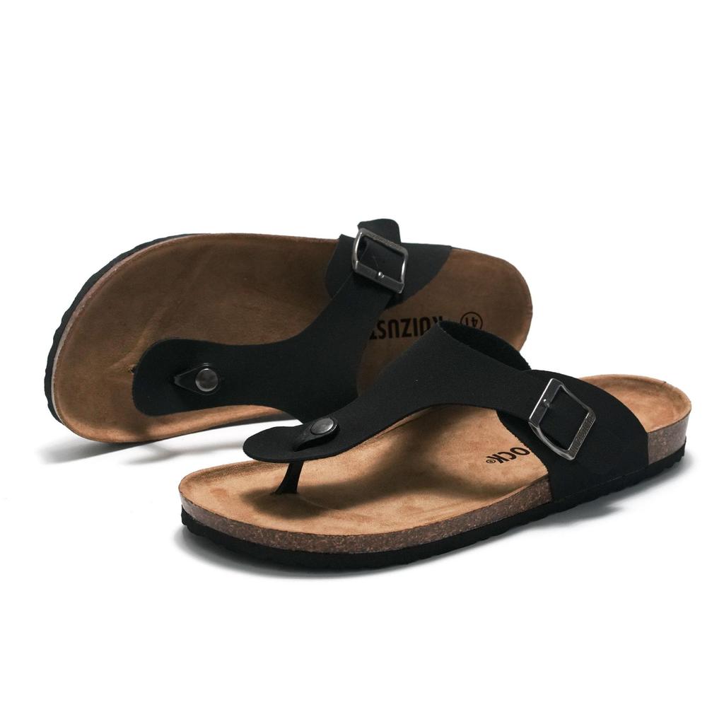 2026 Product Spring/Summer Men's Cork Slippers Women's Herringbone Slippers Student Beach Shoes Water Pine Cool Slippers