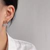 Christmas Bell Ear Clips: Crystal Glass Bowknot Earrings, Painless, No-Piercing.