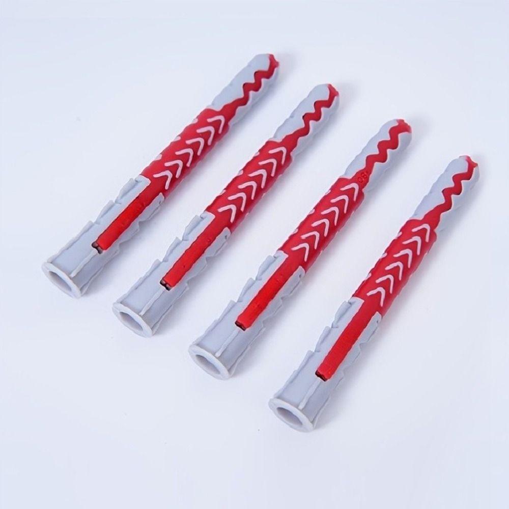 4Sets Plastic Nylon Wall Anchor Two-Color Drywall Drilling Plug  for Home Decoration Engineering