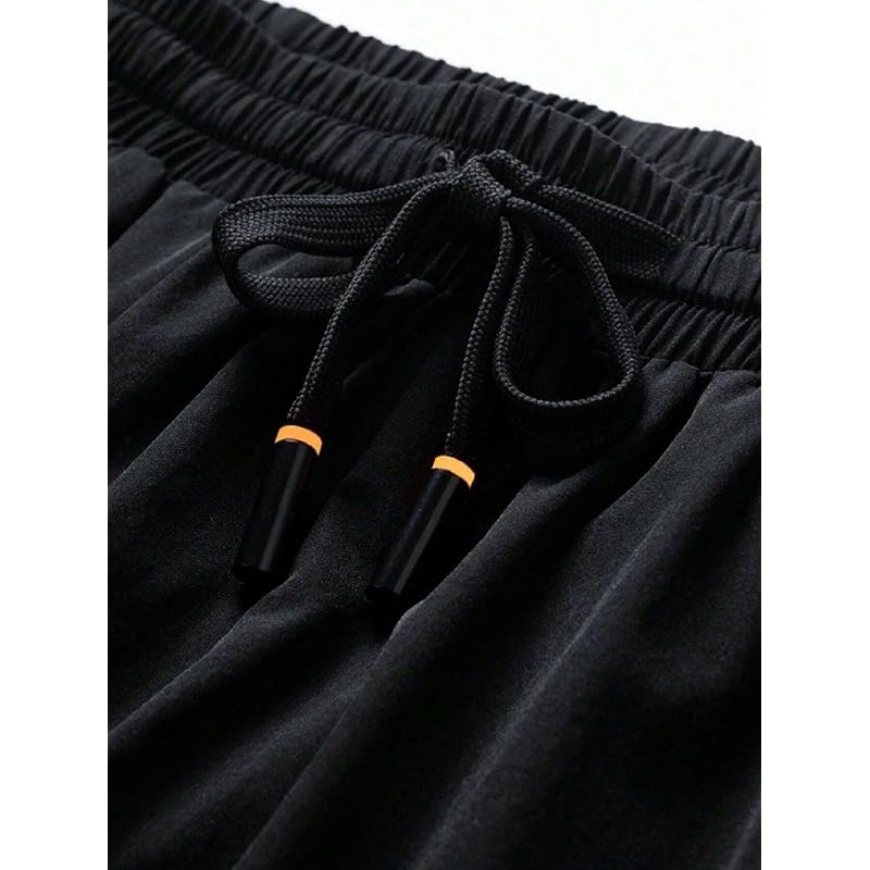 Lymio Track Pant for Men || Track Pants || Plain Track Pant (TP-57-Black-L) XL