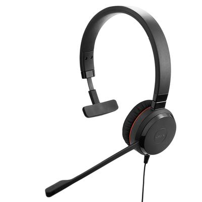 Jabra Evolve 30 II UC Mono Single Ear Headphone with Pin Jack Noise Comfort Leather Meetings USB-C/A Headset, Mic, USB-C/USB-A 3.5mm Connection,