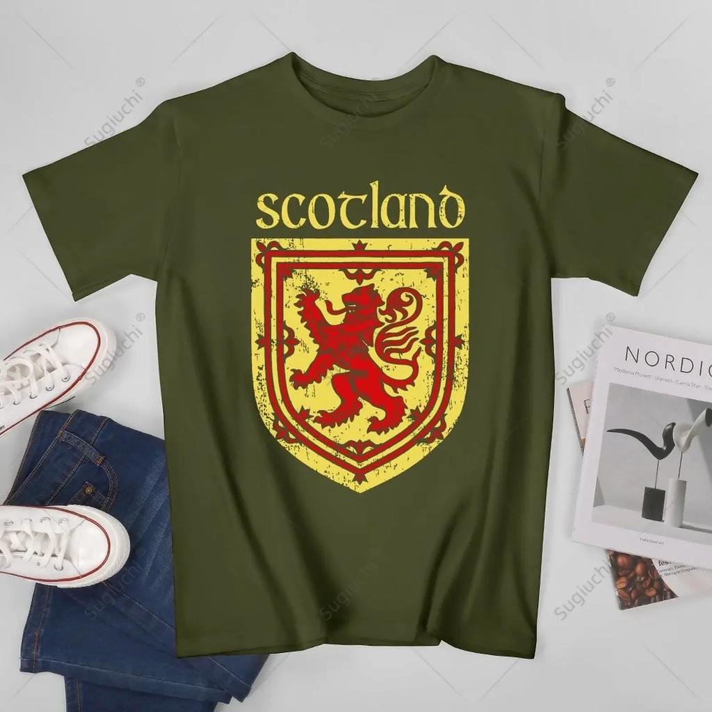 Unisex Unisex Scottish Rampant Lion Scotland Coat of Arms Tshirt Tees T Shirts WoUnisex Boys 100 Cotton TShirt