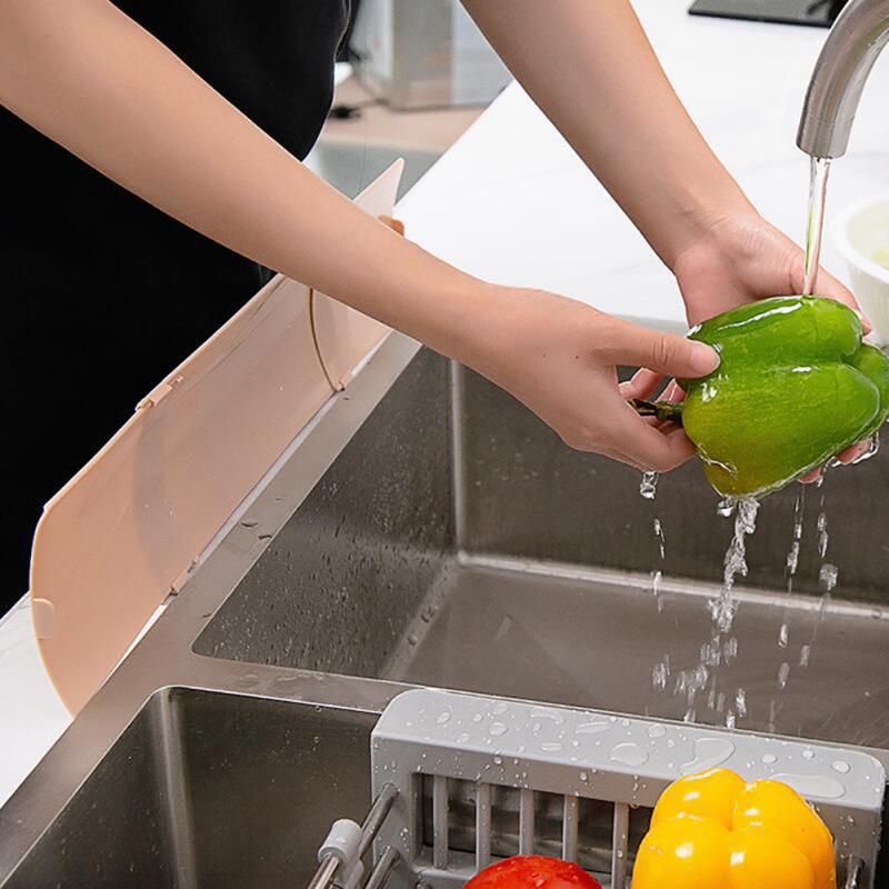 Sink Water Baffle Pool Water Splash Guards Ruit Vegetable Washing Boards Plastic Kitchen Accessories Sink Splash Guard Durable