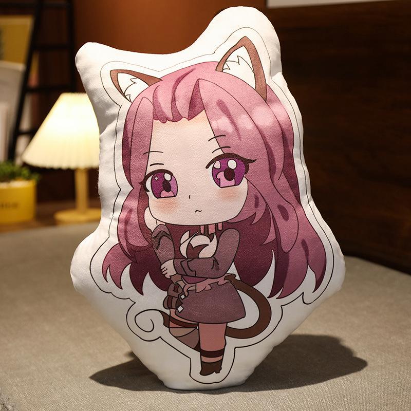 

Вокруг континента Доуло Тан Сан Сяо Ву плюшевая игрушка кукла злой белый тигр циветта Шура кукла двухмерная декоративная подушка About 45cm