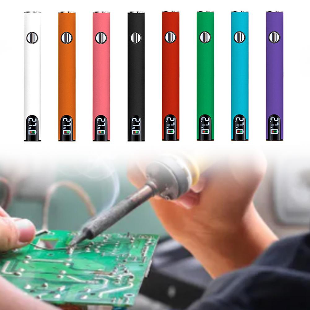 510 Thread Battery Cart Pen Adjustable Voltage Portable Electric Soldering Iron Welding Kit 650mAh Battery Solder Repair Tools