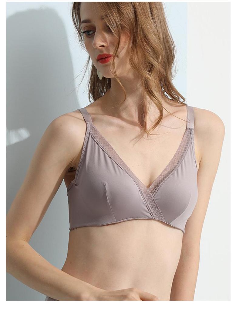 Mulberry Silk Medium-Thick Wireless Bra: Comfortable, Breathable, Sexy Sleepwear for Women