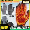 1 Pair USB Heated Full Finger Gloves Winter Warm Thermal Heated Knitted Gloves for Women and Men Cycling Skiing Accessories