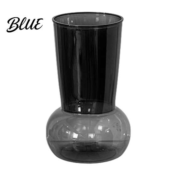 Transparent Decorative Vase for Fresh Flowers Hydroponic Flower Vase Modern Style Imitation Glass Wide Body Home Decor Sturdy Plant Pot Cut And Water