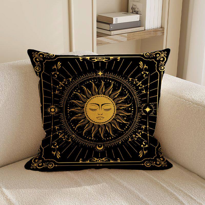 New Black Cosmic Star Pattern Pillow Case For Living Room Bedroom Sofa Home Decor Cushion Cover