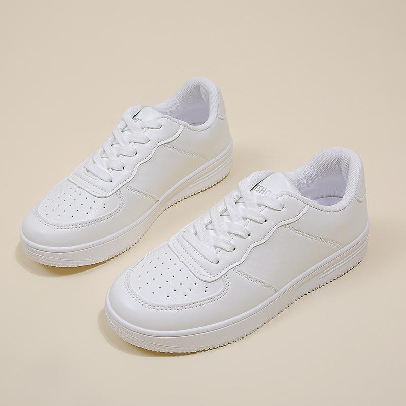 Autumn New Fashion Flat White Shoes Women's Ins Trendy Versatile Student Casual Sports Shoes Board Shoes