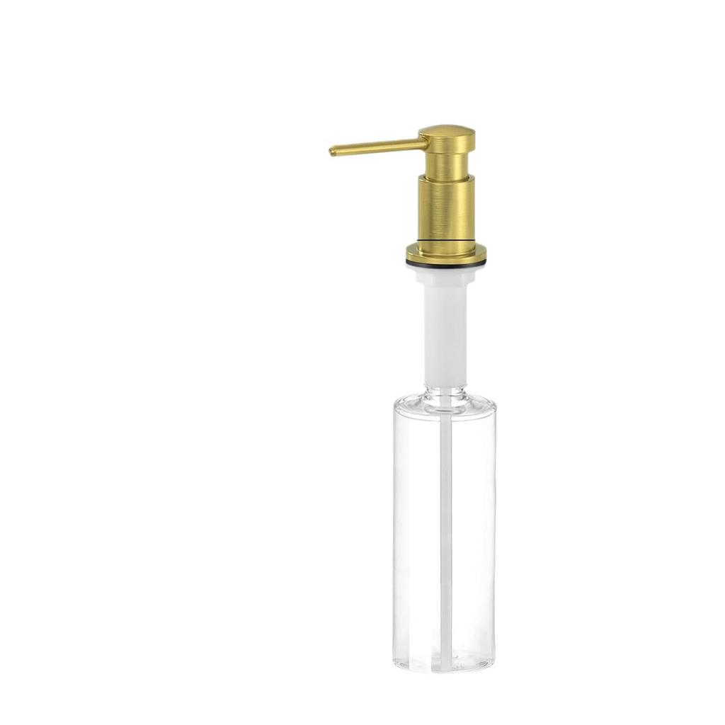 Copper Countertop Soap Dispenser for Kitchen and Dishwashing Sinks