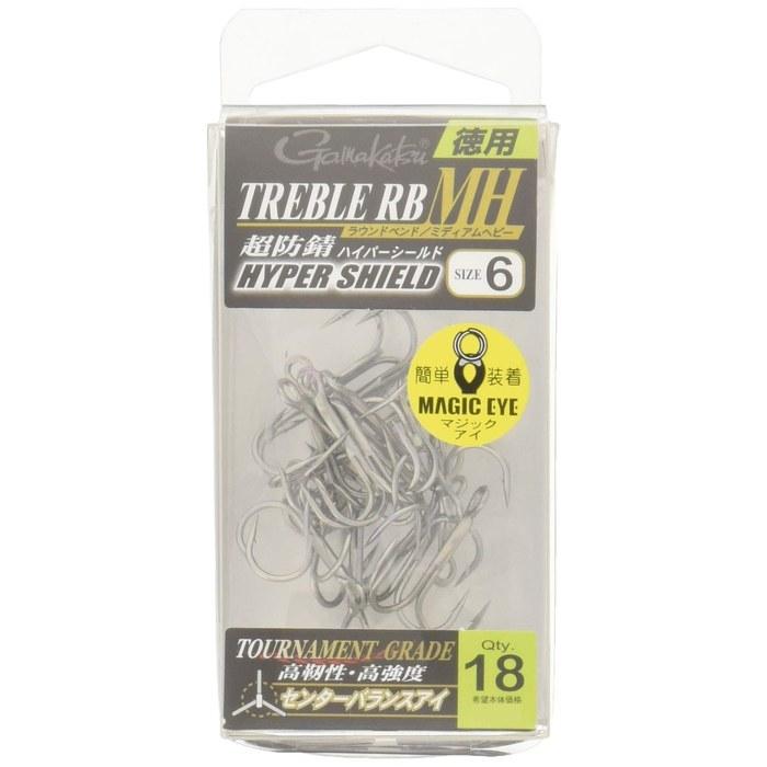 Gamakatsu Treble Hook RB-MH (HPS) #6, 6-pack