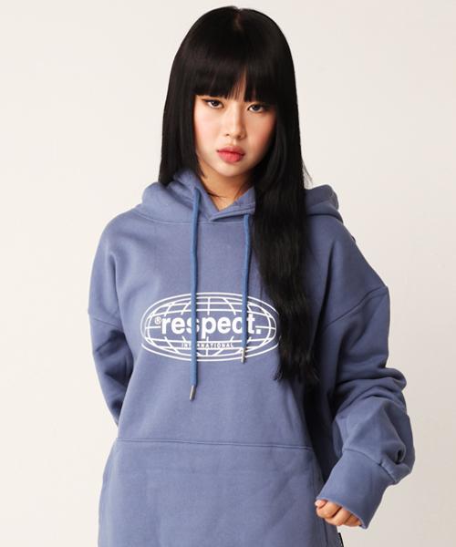 Худи Respect с логотипом Respect International Front (Ослепительно синий) Blue/L