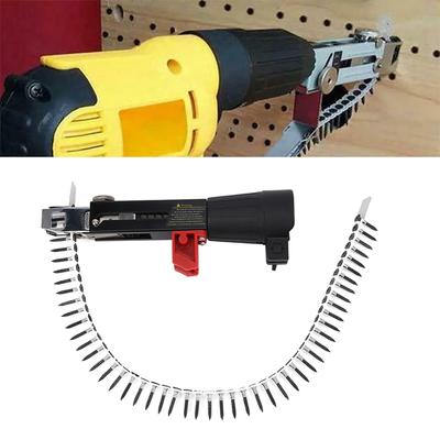 Automatic Chain Nail Gun Adapter Electric Screw Gun Rechargeable Self Tapping Screwdriver For Electric Drill Woodworking Tools