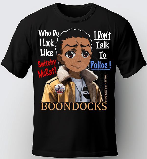 RILEY FREEMAN SHIRT. BLACK TEE. SNITCHY McRAT. BOONDOCKS , UNCLE RUCKUS SHIRT. Unisex T-Shirt XXXL