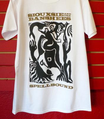 Vtg Spellbound By Siouxsie And The Banshees Baumwolle Weiß Vollgröße Hemd CM281 Unisex T-Shirt