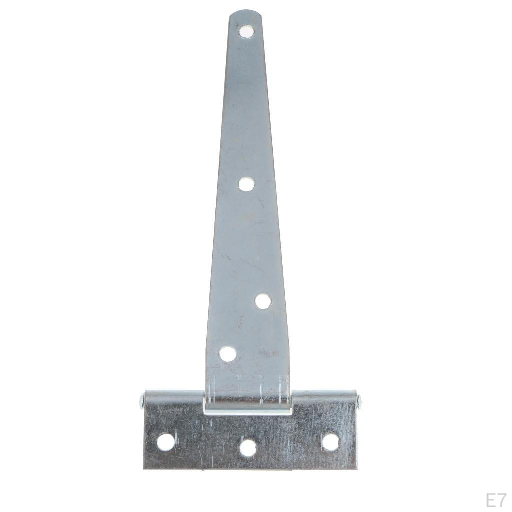 1 Pair Light Duty Shed Hinge Gate Strap Door Barn Gates Hinges Black Wrought Hardware Iron